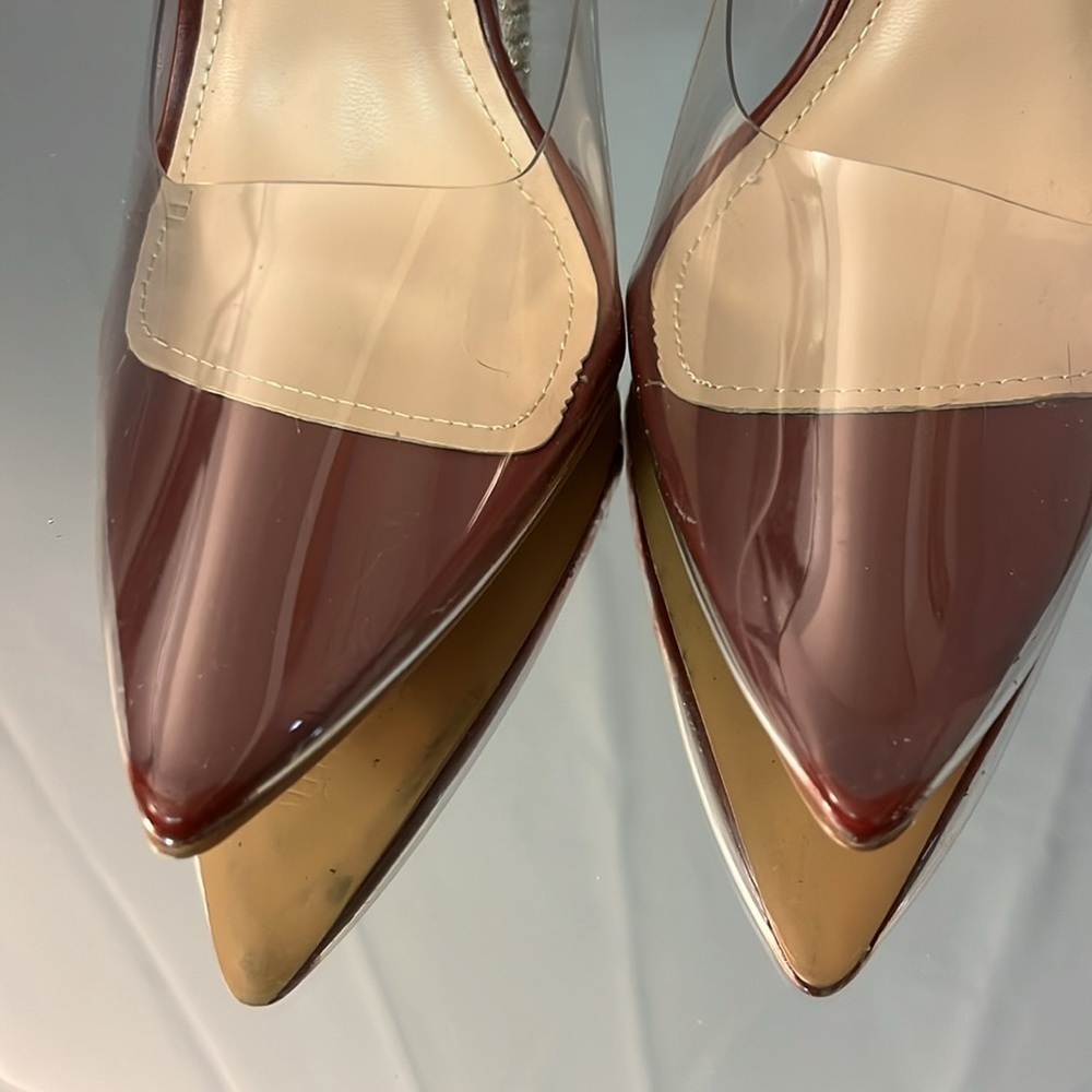 FASHION NOVA women’s size 8.5 stiletto high heels. Clear see through… EUC - Picture 14 of 14
